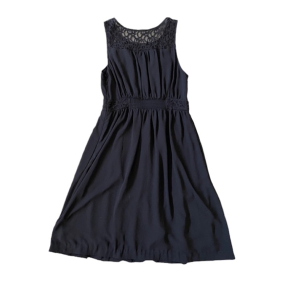 Anthropologie HD in Paris Black Sleeveless Dress Size 8 - Picture 3 of 7